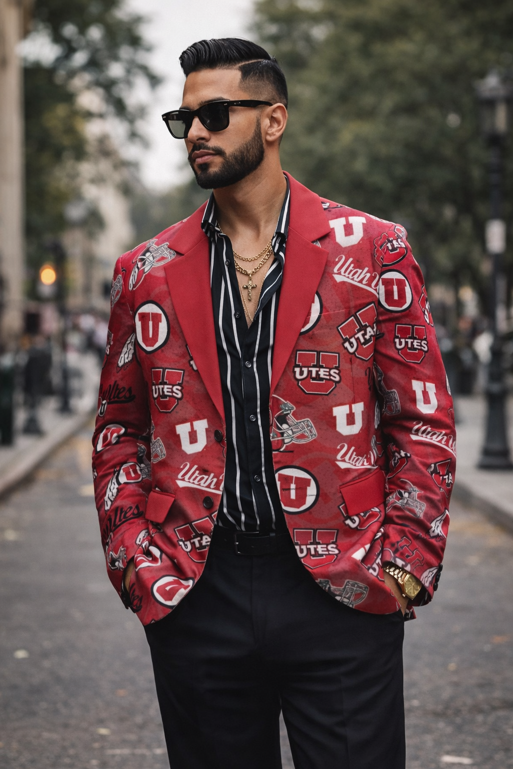 Utah Utes Red Blazer Outfit – The Ultimate College Game Day Streetwear Guide