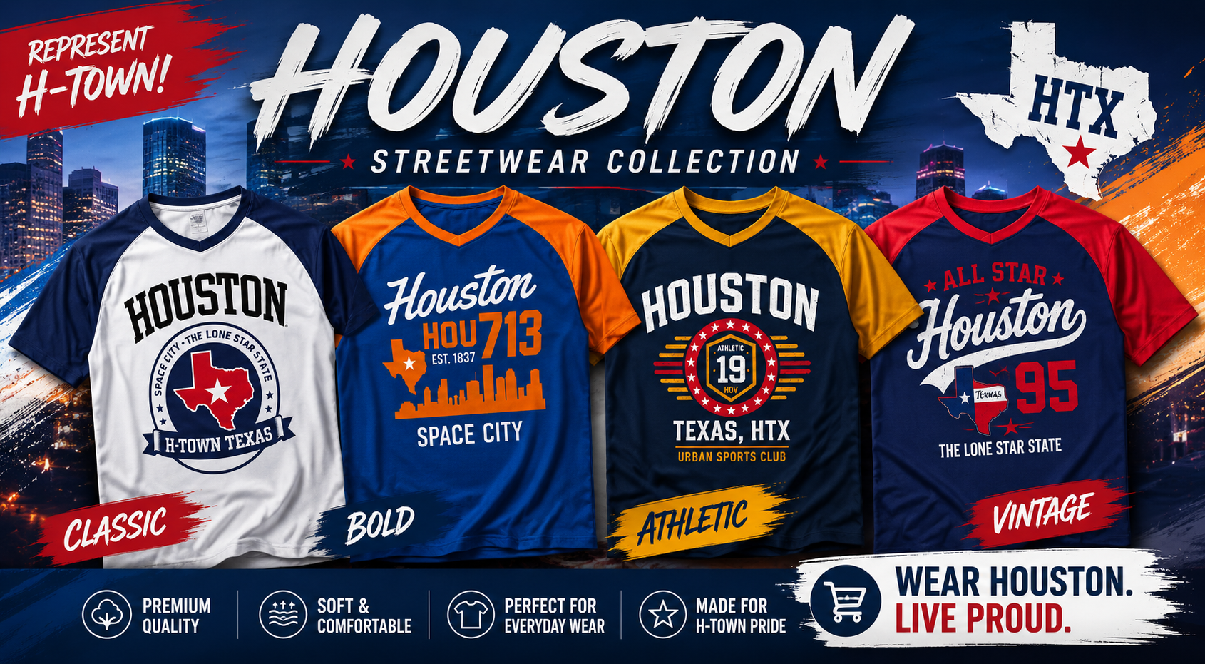 Houston Streetwear Collection: The Ultimate H-Town Graphic Tee Guide