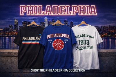 Philadelphia T-Shirts Collection – Vintage 90s Varsity Sports Streetwear Tees