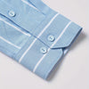 Lavender Men'S Long-Sleeve Striped Woven Dress Shirt Made of Pure
