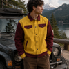 Offroad Club Adventure Varsity Jacket – Retro Outdoor Camp Streetwear Jacket for Men