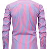 White Smoke Men's New Thin Digital Print Striped Long Sleeve Shirt, Wrinkle-, No Ironing, Versatile Fashion Date Shirt