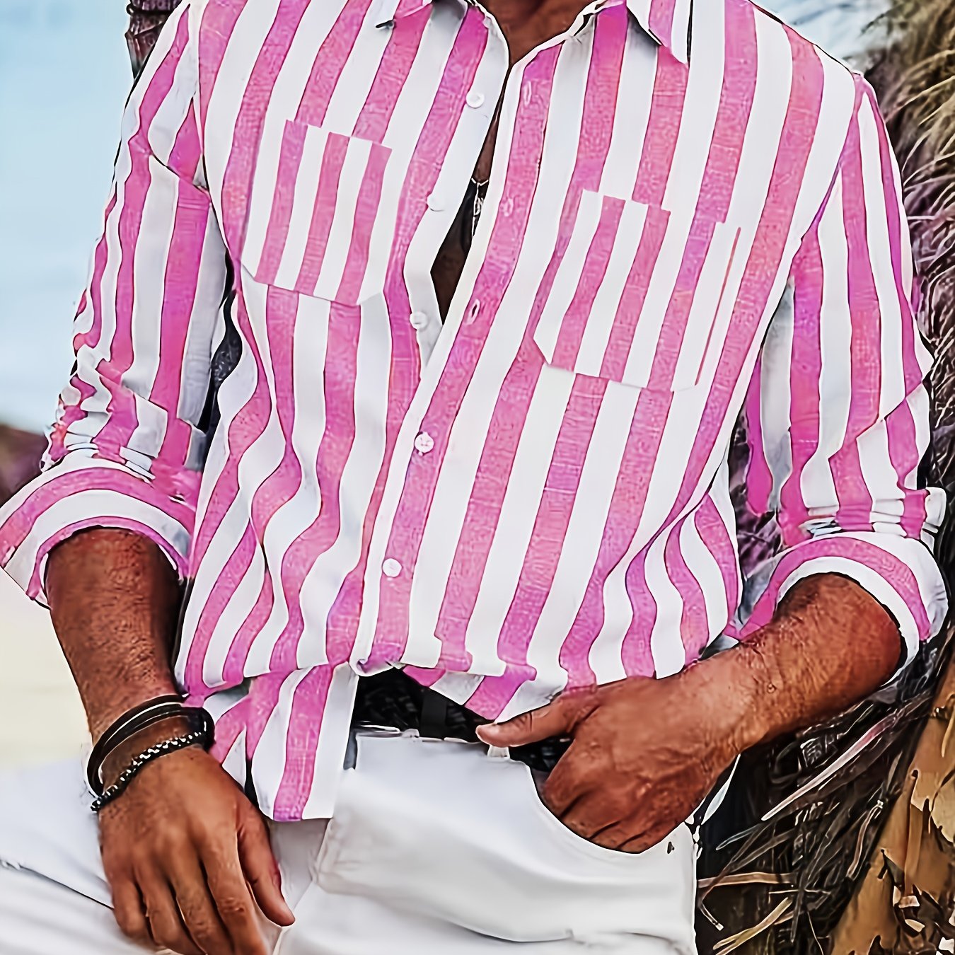 Dark Gray A Classic Long-Sleeve Shirt for Men Featuring a Button-Up Style, Perfect for Both Formal And Casual Occasions Such As Business Meetings, Weddings, Vacations, And Everyday Wear. This Multifunctional Garment Makes an Excellent