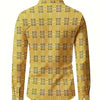 White Smoke Men'S Plaid Long-Sleeve Shirt with 3D Digital Printing, Suitable for Casual Outings, Entertainment, And Gatherings
