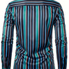 White Smoke Men'S Casual Long-Sleeve Print Shirt, Stylish Classic Striped Top
