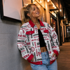 Alabama Crimson and White Game Day Jacket – Trendy College Football Streetwear