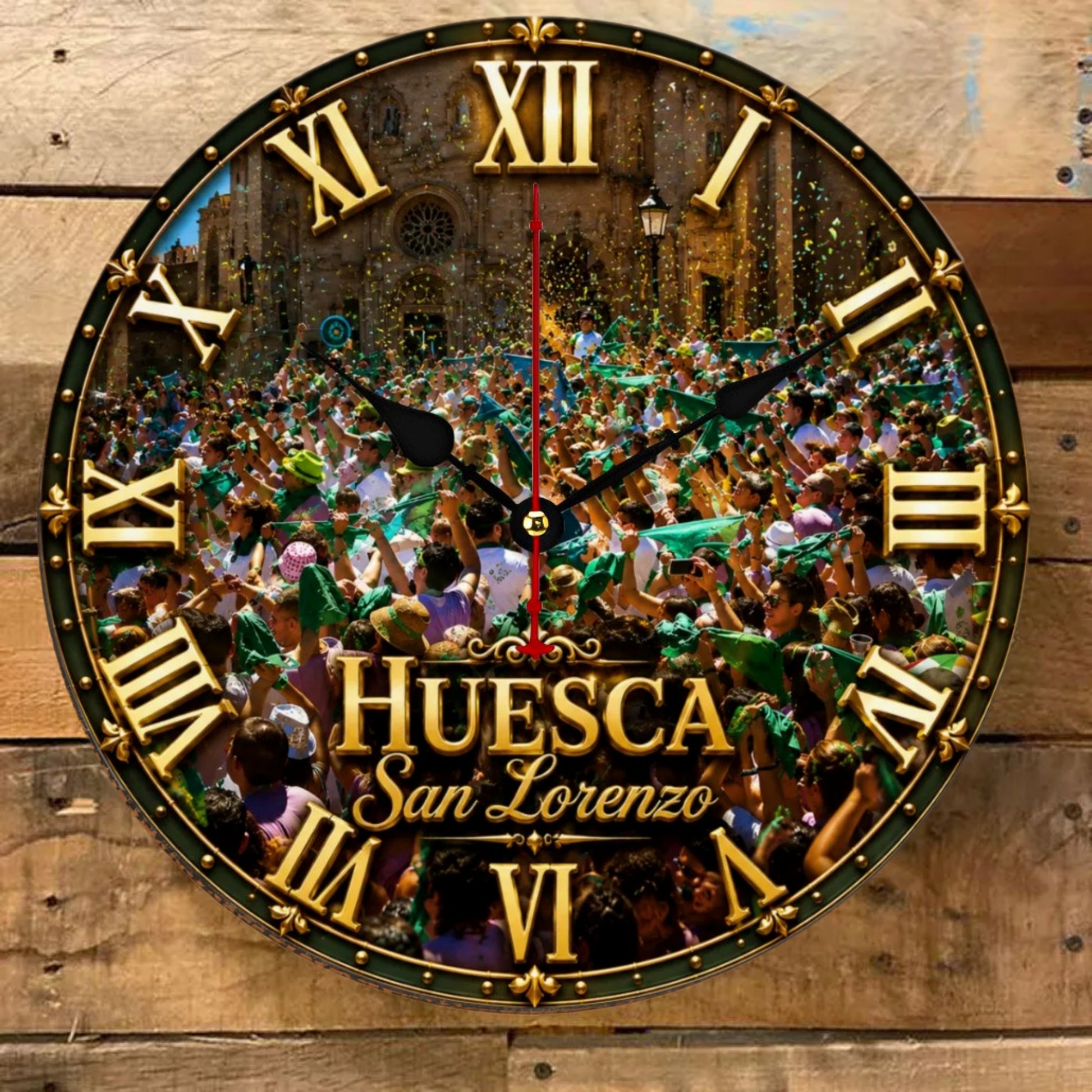 Reloj de Pared Fiestas de San Lorenzo de Huesca streetwear fashion product image 2