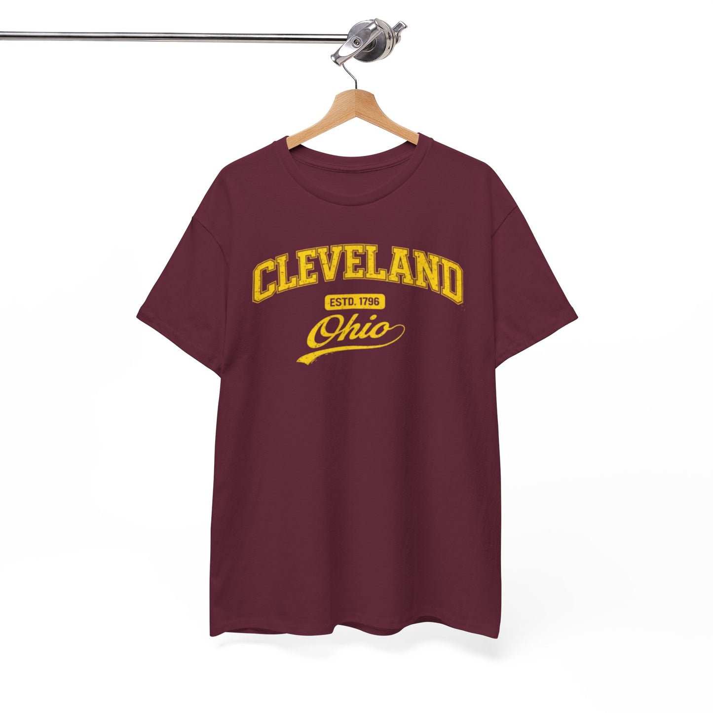 Cleveland Ohio Vintage Script Tee — Retro T-Shirt