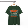 White Smoke Miami Florida City Life 305 T-Shirt — South Beach Graphic Tee