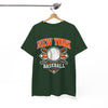 White Smoke New York Baseball Club Tee — Vintage Baseball Logo T-Shirt