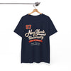 White Smoke New York University '97 Vintage Collegiate Tee  script and retro varsity number shirt