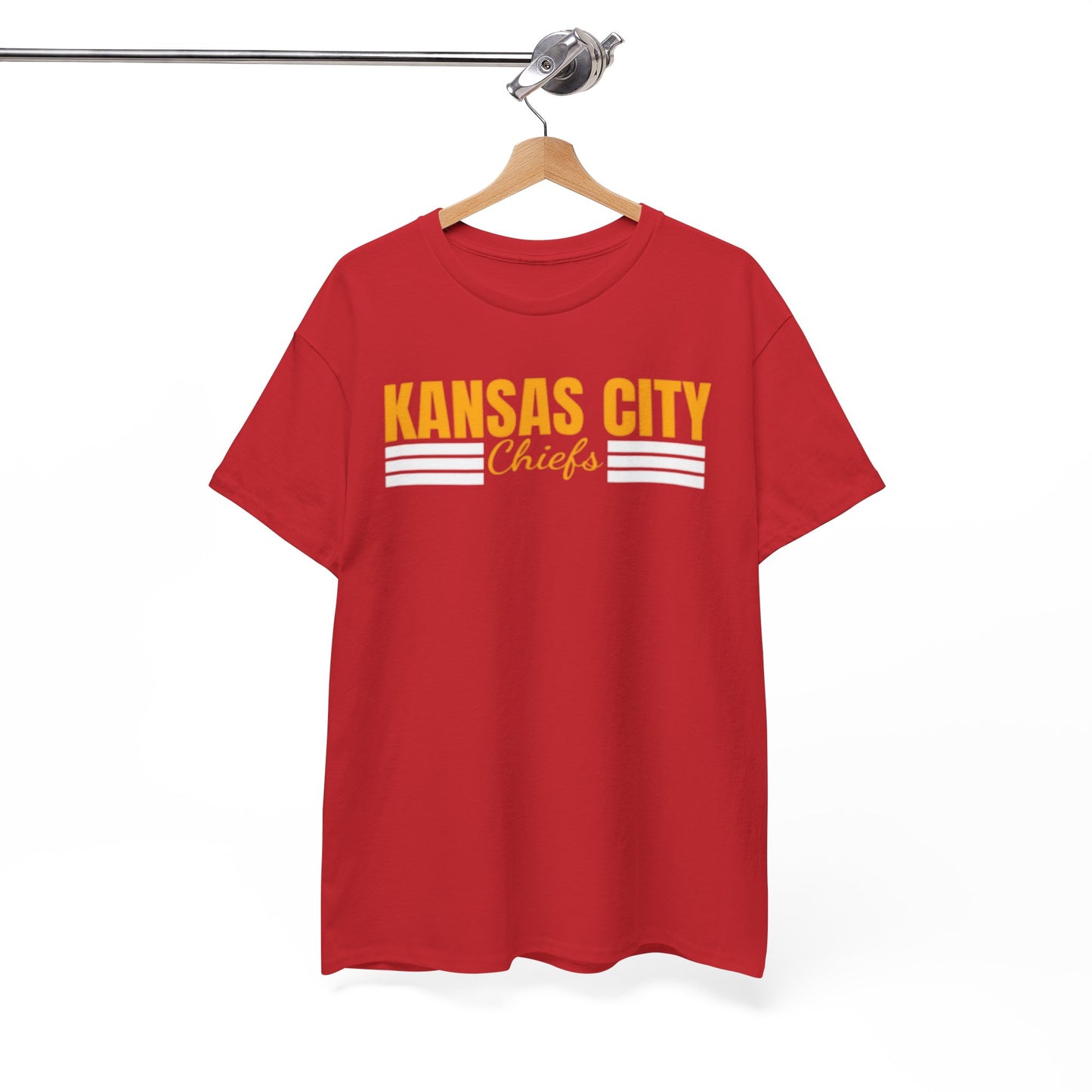 White Smoke Kansas City Chiefs Retro Stripe T-Shirt