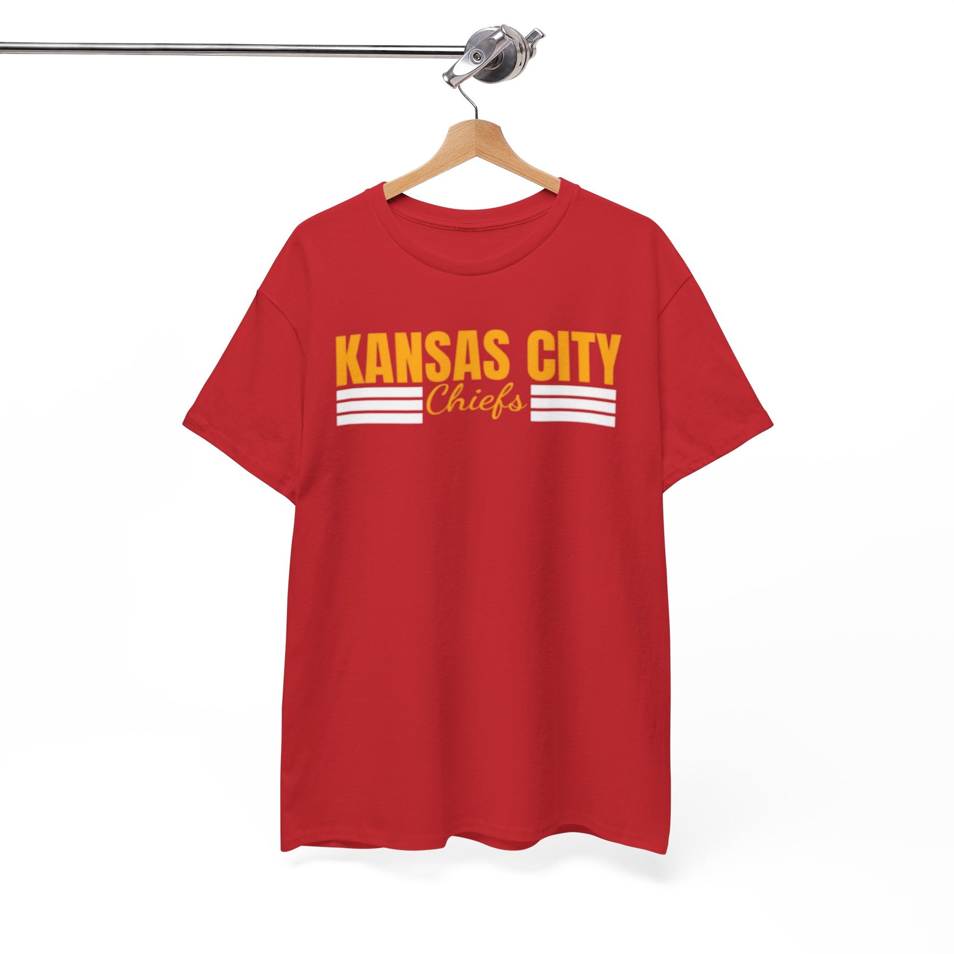 White Smoke Kansas City Chiefs Retro Stripe T-Shirt