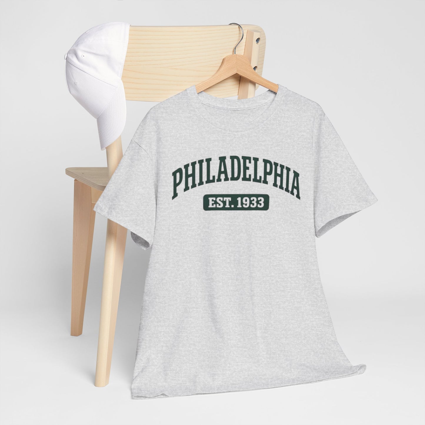 Light Gray Philadelphia Est. 1933 Tee — Vintage City  T-Shirt