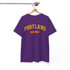 White Smoke Portland Vintage College Tee — "PORTLAND EST. 1851" Graphic T-Shirt
