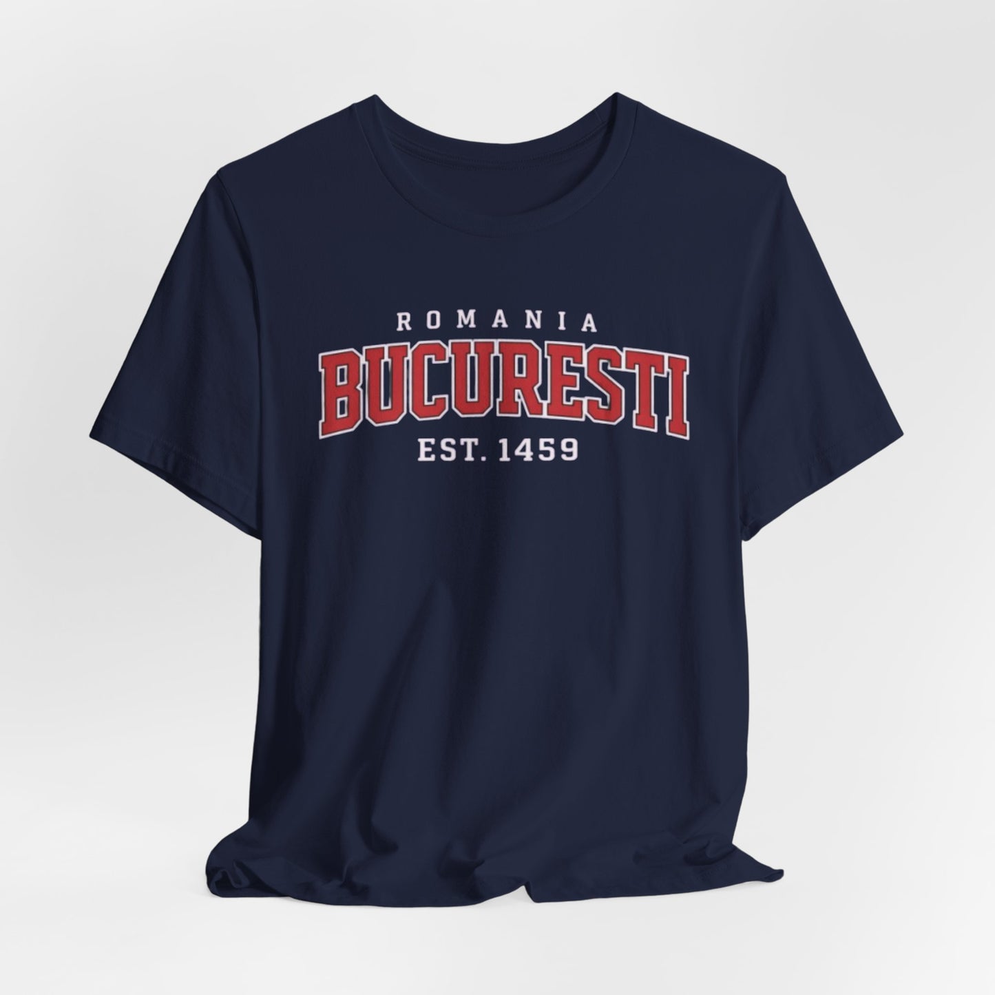 Tricou Bucuresti Romania – Vintage Collegiate Est. 1459 Tee
