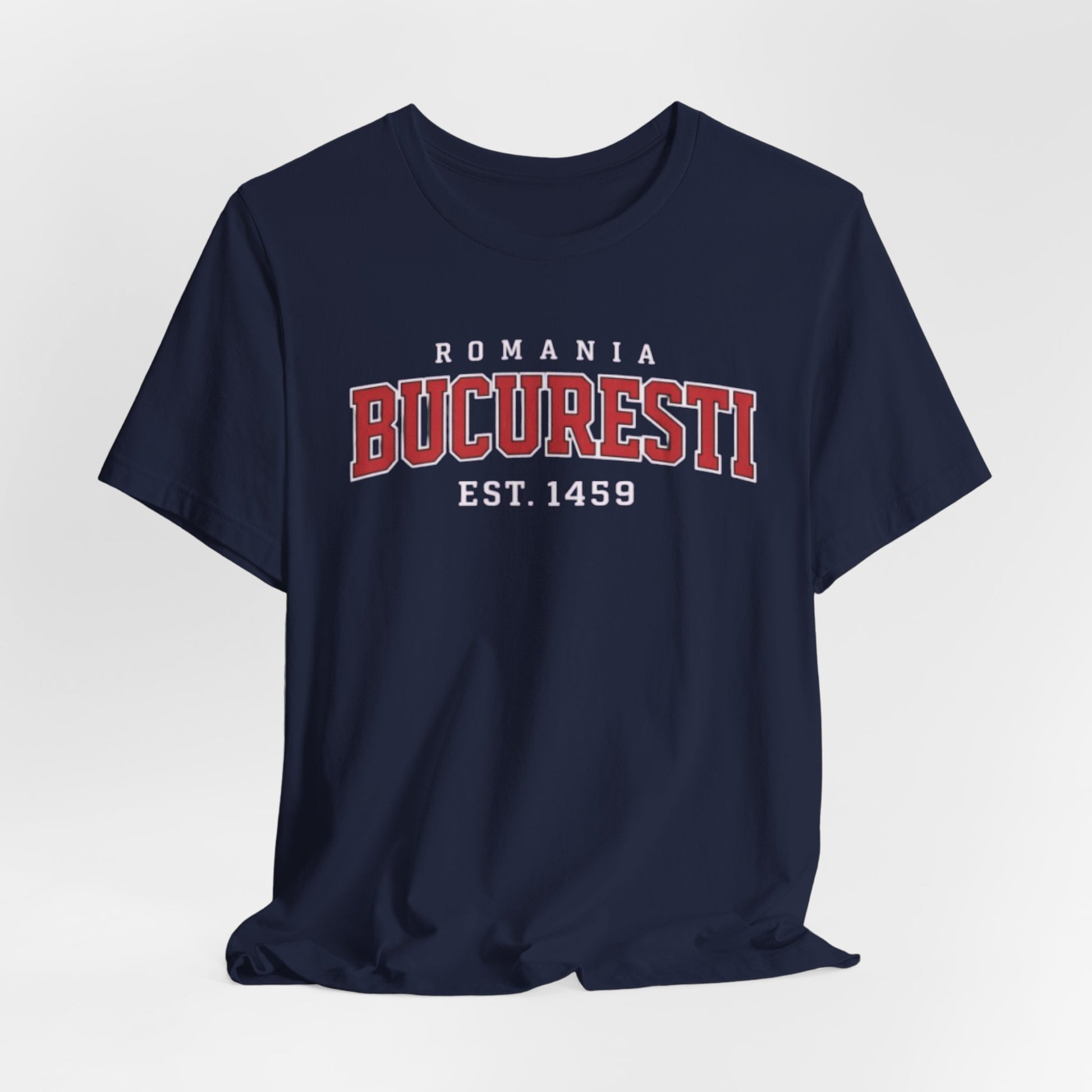 Dark Slate Gray Tricou Bucuresti Romania – Vintage Collegiate Est. 1459 Tee