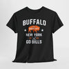 Dark Slate Gray Buffalo New York "The Queen City" Go Bills T-Shirt