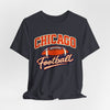 Dark Slate Gray Chicago Football T-Shirt – Vintage Style Football Graphic Tee
