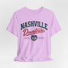Lavender Nashville Downtown Tee — Vintage USA Music City Shirt