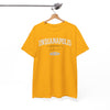 White Smoke Indianapolis Indiana Tee — Retro Collegiate City Shirt