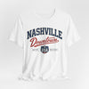 Lavender Nashville Downtown Tee — Vintage USA Music City Shirt
