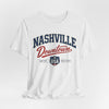 Lavender Nashville Downtown Tee — Vintage USA Music City Shirt