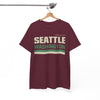 White Smoke Seattle Washington Vintage Tee — Emerald City Retro Graphic T-Shirt