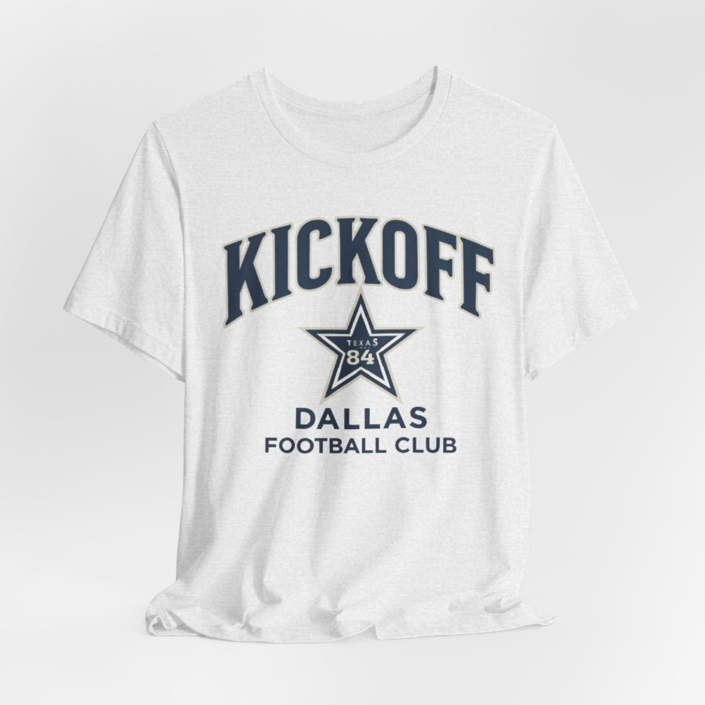 Lavender Kickoff Dallas Football Club Tee — Vintage Star Game Day Shirt