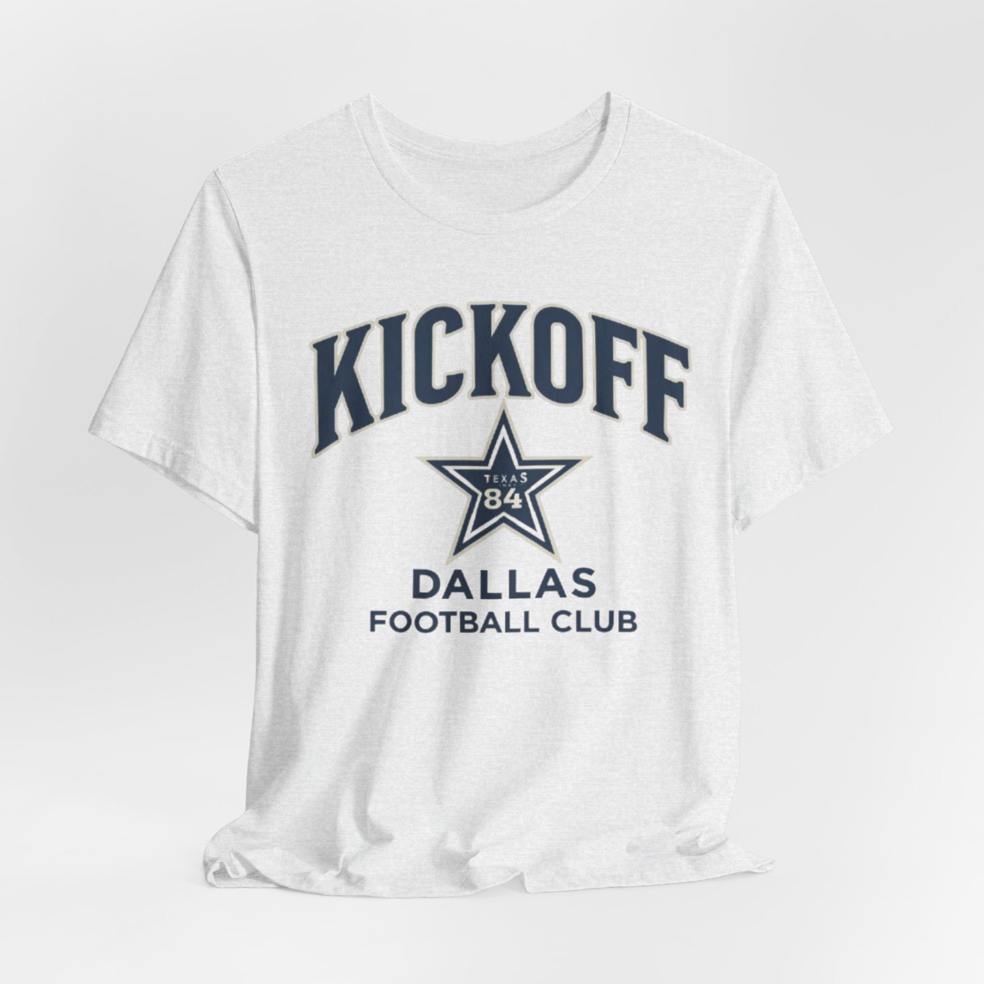 Lavender Kickoff Dallas Football Club Tee — Vintage Star Game Day Shirt