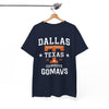 White Smoke Dallas Texas Cowboys 'GOMAVS' Graphic T-Shirt — Retro Lone Star Fan Tee