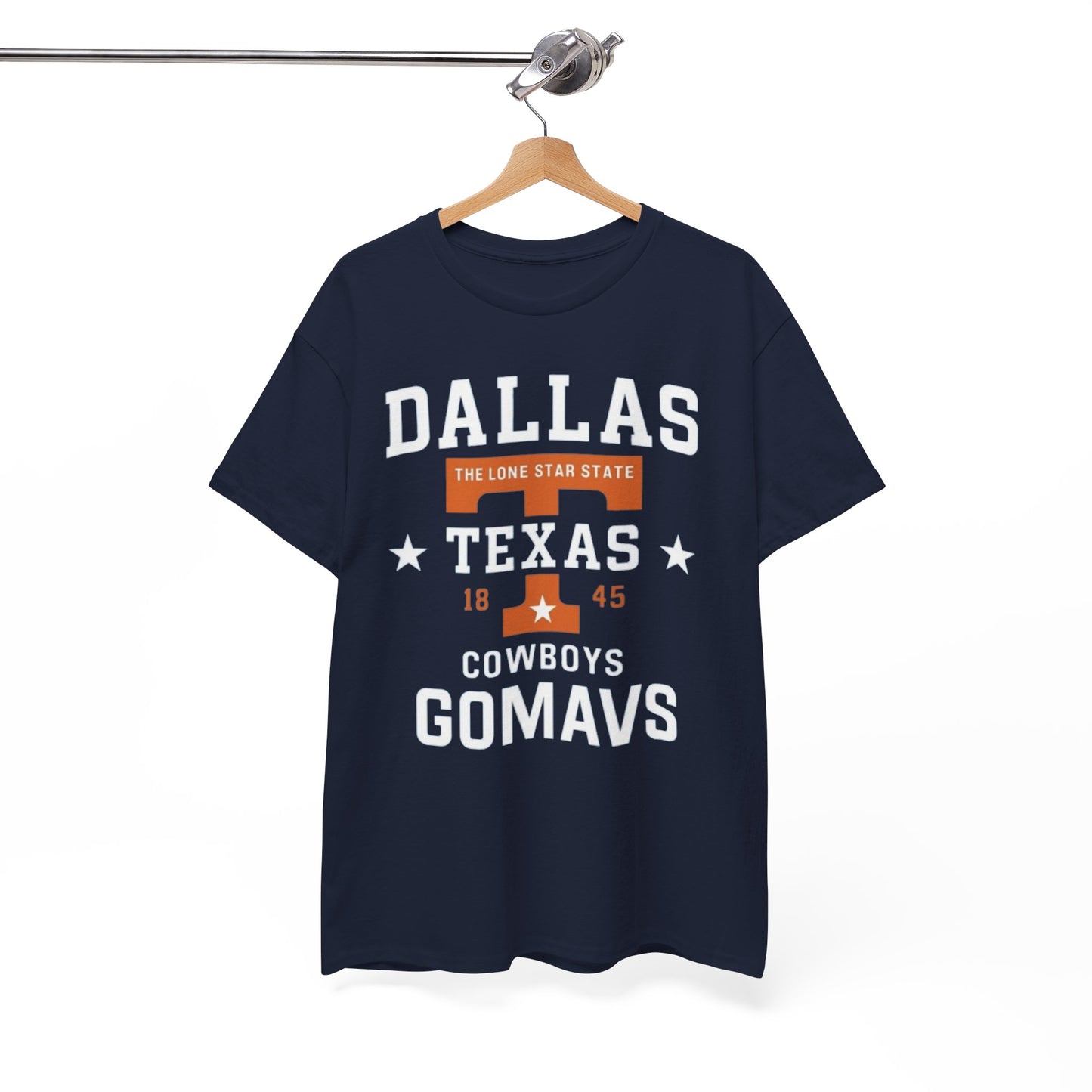 Dallas Texas Cowboys 'GOMAVS' Graphic T-Shirt — Retro Lone Star Fan Tee