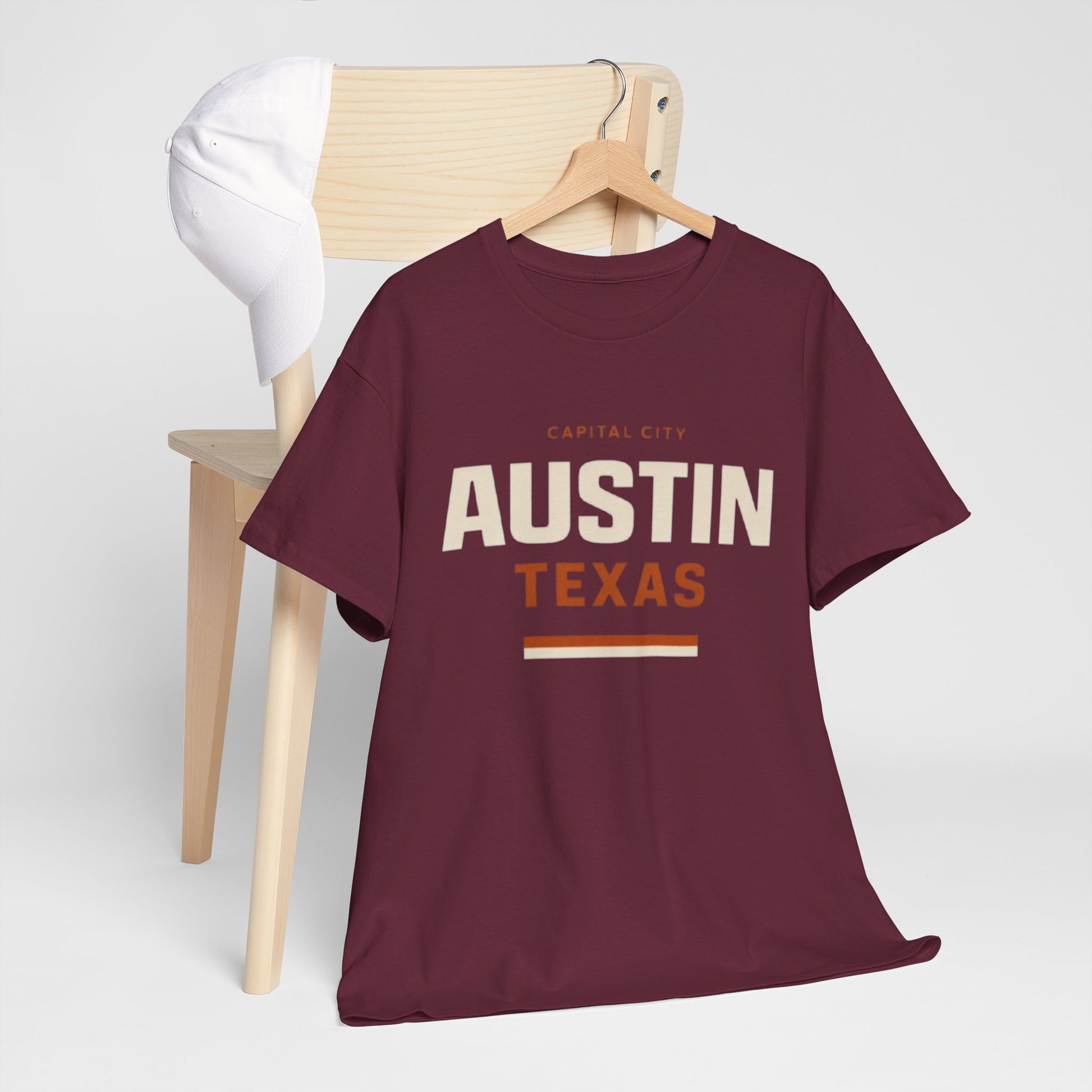 Dark Slate Gray Austin Texas Capital City Graphic T-Shirt – Minimalist City Streetwear Tee