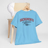 Lavender Sacramento California Vintage Tee — Retro City College Shirt