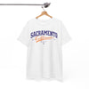 White Smoke Sacramento California Vintage Script T-Shirt — Retro City Tee