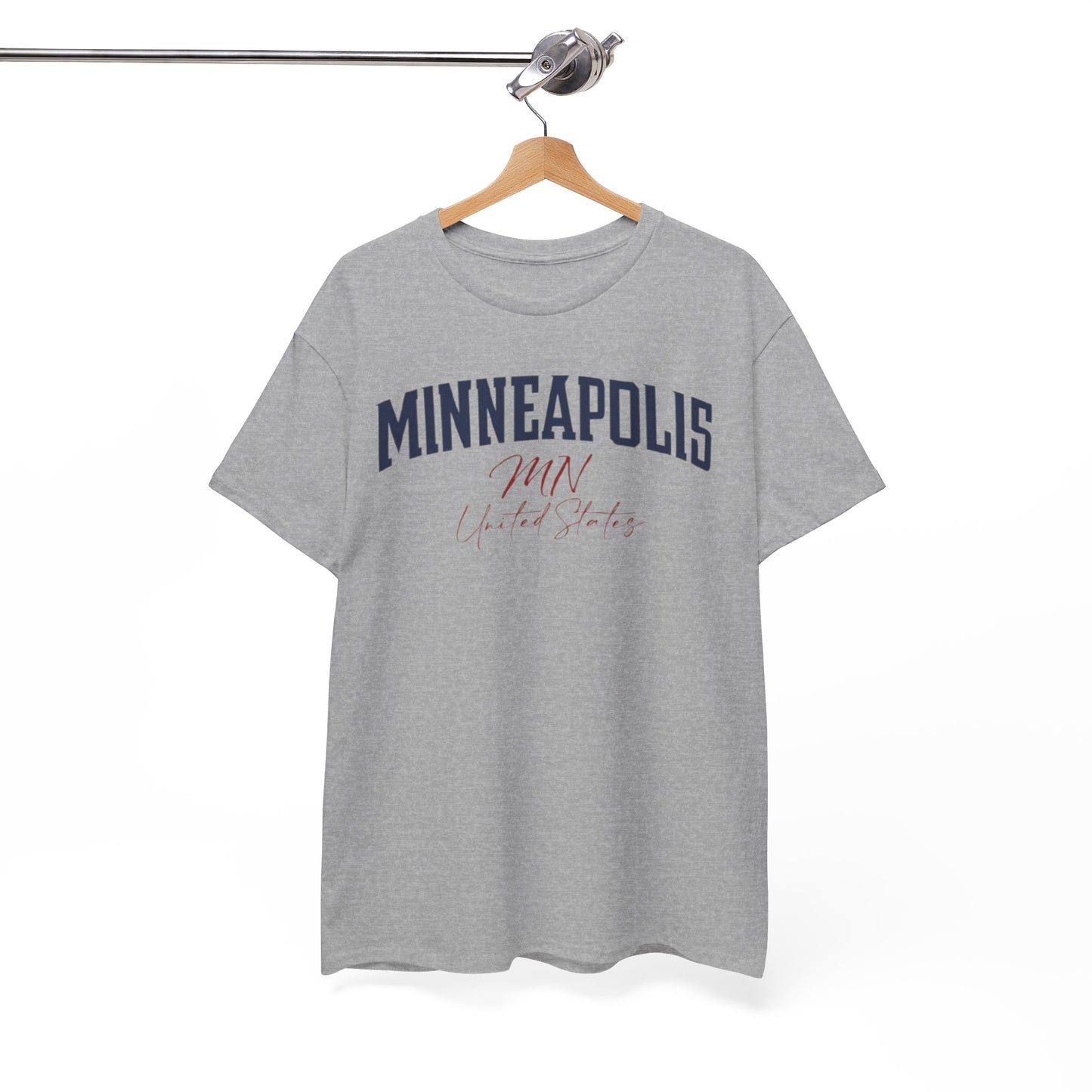 Minneapolis Vintage Script Tee — Minneapolis MN Retro City T-Shirt