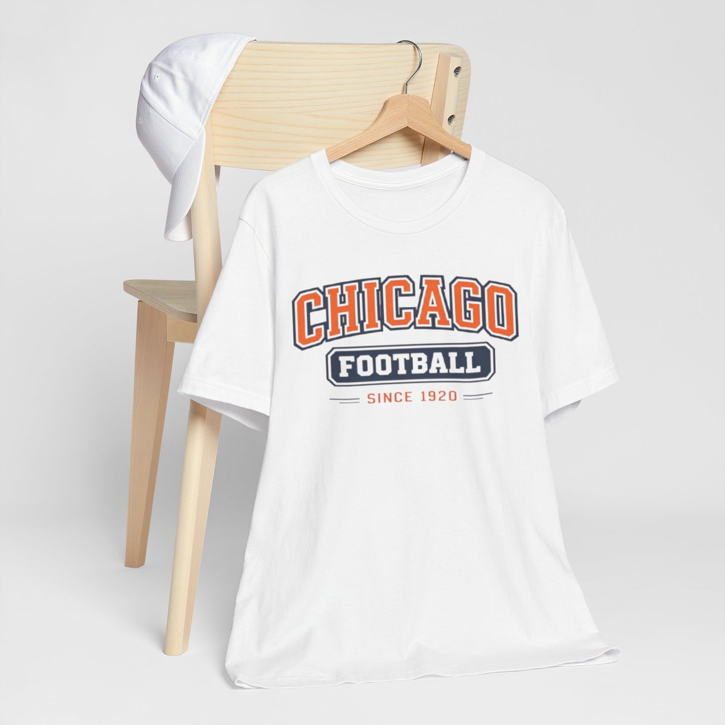 Lavender Chicago Football Since 1920 T Shirt – Vintage Orange Navy Classic American Sports Tee