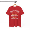 White Smoke San Francisco Bay Area Football Tee — "Game Day Club" Vintage Sports Shirt
