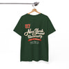 White Smoke New York University '97 Vintage Collegiate Tee  script and retro varsity number shirt