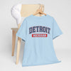 Light Blue Detroit Michigan Vintage Collegiate T-Shirt Vintage city tee  College style