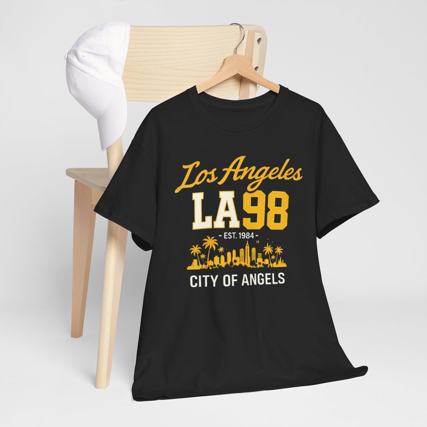 Dark Slate Gray Los Angeles LA 98 T-Shirt – City of Angels Skyline Tee