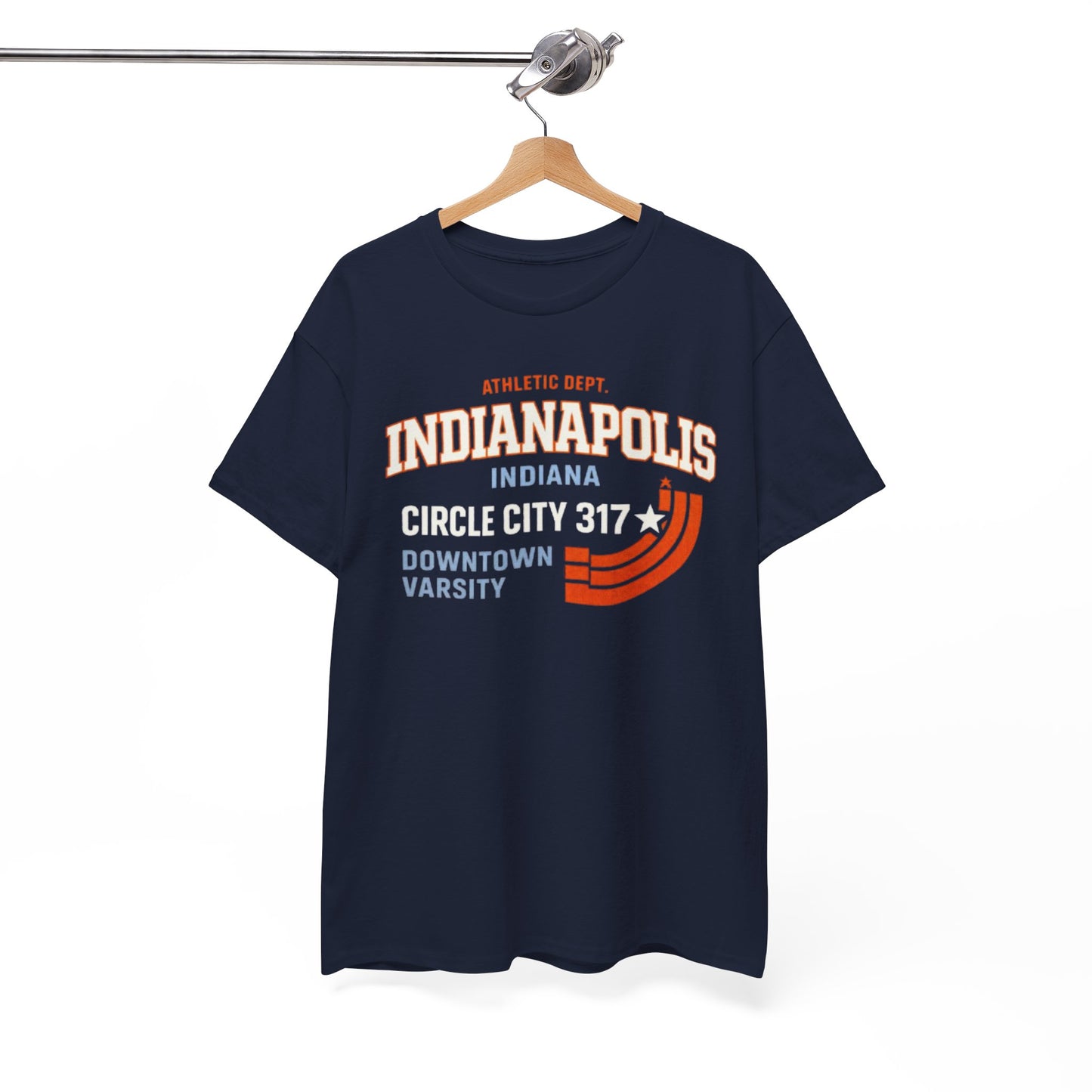 Indianapolis Circle City 317 T Shirt Vintage Indiana City Tee Retro Graphic – nfl fan apparel, casual fan outfit, image 1.0