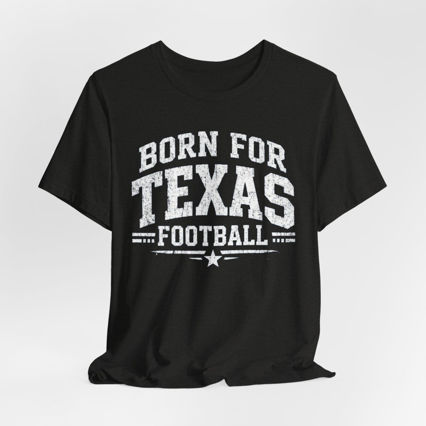 Dark Slate Gray Texas Football Shirt – Born for Texas Football Dallas Game Day T Shirt