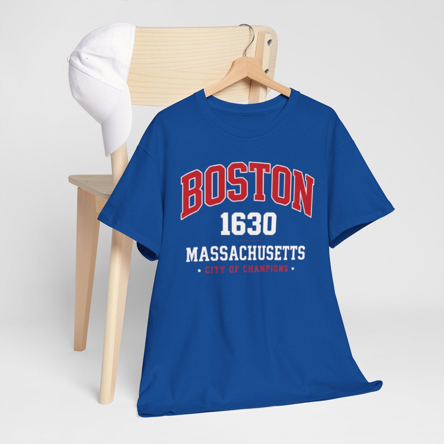 Boston 1630 Massachusetts Tee — City of Champions Vintage College T-Shirt