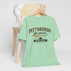 Gray Pittsburgh Football T‑Shirt — Heinz Field Vintage Crew Tee