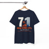 White Smoke New York City 7 to 1 Skyline Tee — The City That Never Sleeps