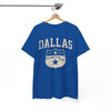 White Smoke Dallas Lone Star Shield T-Shirt vintage tee  retro shirt