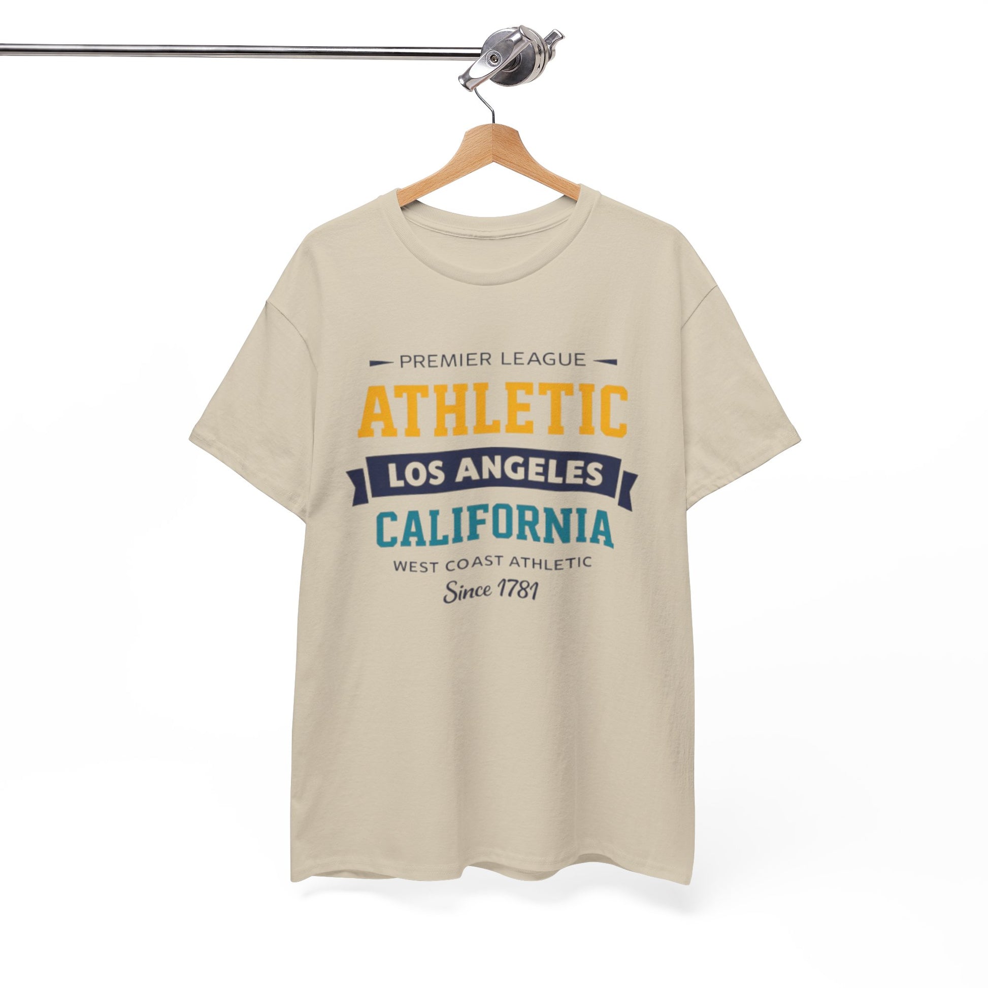 White Smoke Athletic Los Angeles California Tee — Vintage West Coast Sports T-Shirt
