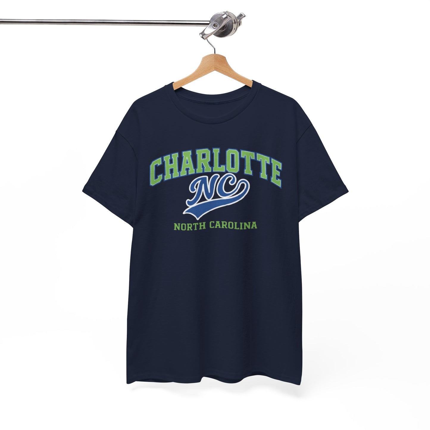 Charlotte NC North Carolina T Shirt –  Varsity Style Graphic Tee