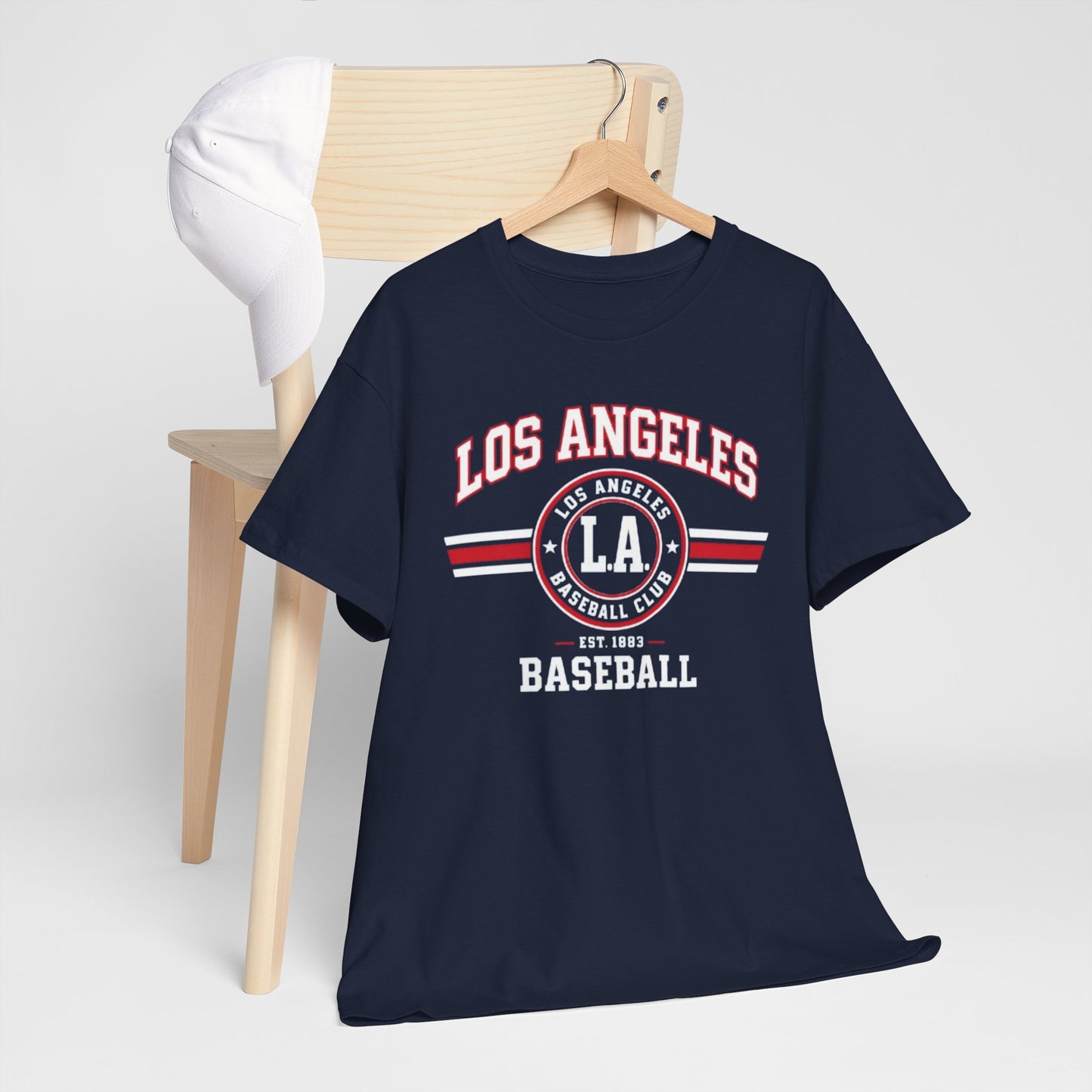 Los Angeles Baseball Tee — LA Varsity Sports Graphic T‑Shirt